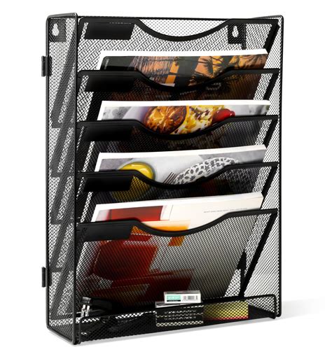 Snapklik.com : EasyPAG 5 Tier Wall File Holder Desk/Wall Mount Hanging