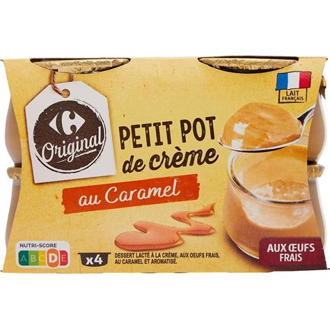 Cr Mes Dessert Caramel Carrefour Original Les Pots De G Prix