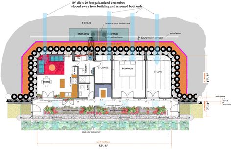 Plantas Baixas E Cortes Das Earthships