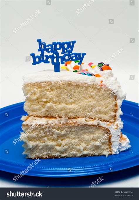 Slice Of Birthday Cake Stock Photo Shutterstock