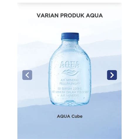 Jual Aqua Cube 220ml 1 Karton Shopee Indonesia