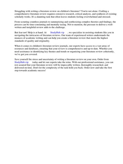 Childrens Literature Review Journals Pdf Teachers Pedagogy