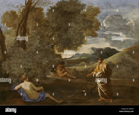 Numa Pompilius and the Nymph Egeria. Artist: Poussin, Nicolas (1594 ...