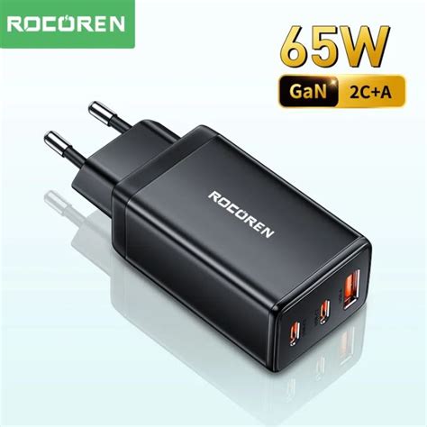 Rocoren W Gan Pd Fast Charger Type C Usb A Qc Quick Charger