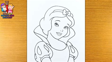 Snow White Drawing How To Draw Snow White Step By Step Youtube