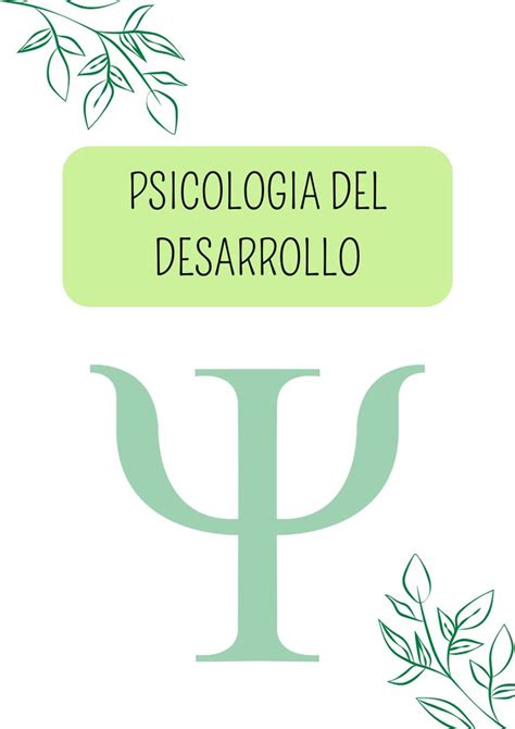 Portada De Apuntes De Psicología Del Desarrollo