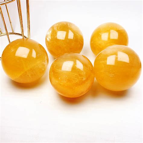 Natural Honey Calcite Sphere Aladdin Crystals Wholesale