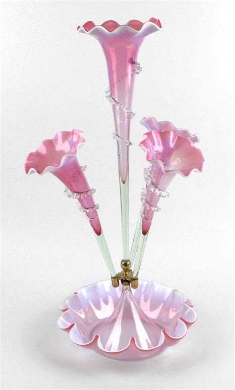 A Victorian Glass Epergne Dec 08 2014 Fellows In United Kingdom Glass Antique Glass