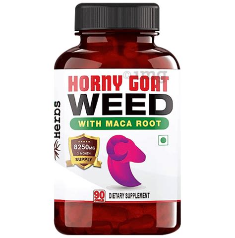 Humming Herbs Horny Goat Weed With Maca Root Capsule Buy Bottle Of