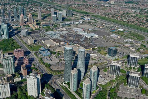 Aerial Photo Square One Shopping Centre Mississauga