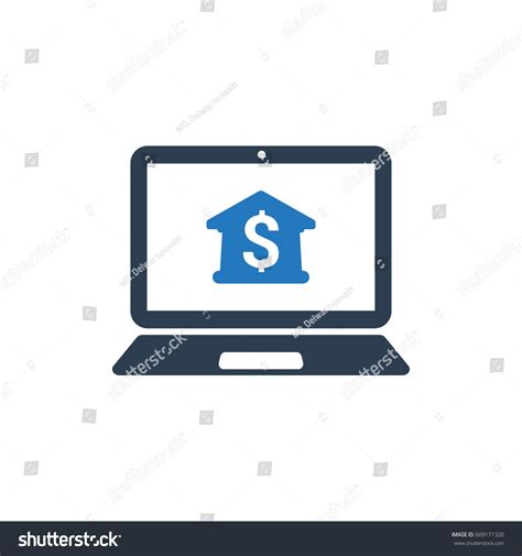 Ebanking Icon Stock Vector Royalty Free 609171320 Shutterstock