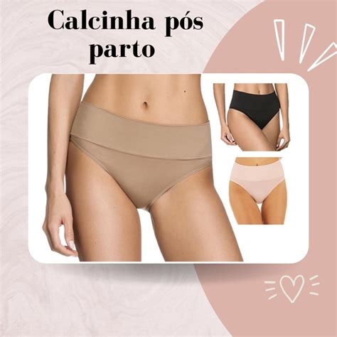 Calcinha Maternity Cos Largo Zee Rucci Sem Costura Shopee Brasil