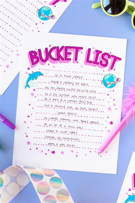 Make A Bucket List