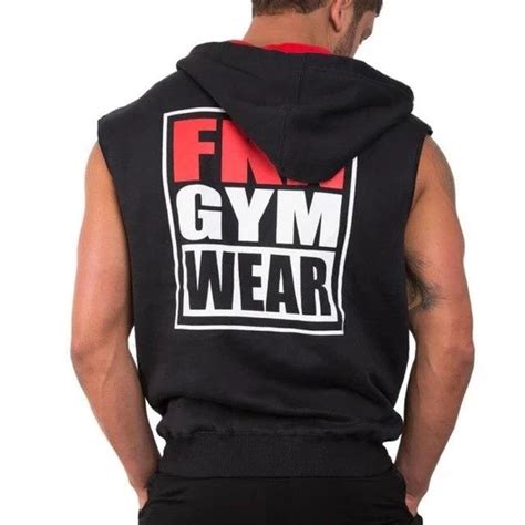 Men Spring Summer Bodybuilding Sleeveless Hoodie Gyms Fitness Cotton S