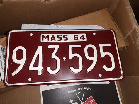 Fs For Sale 1964 Massachusetts License Plate Corvetteforum Chevrolet Corvette Forum Discussion