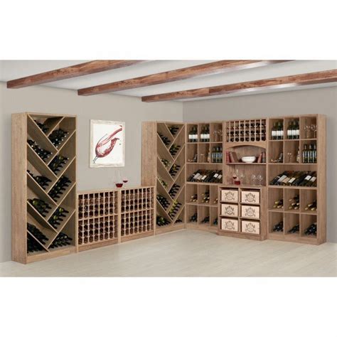 Weinregal Serie Prestige Aus Eiche Massiv Braun Gebeizt Weinregal