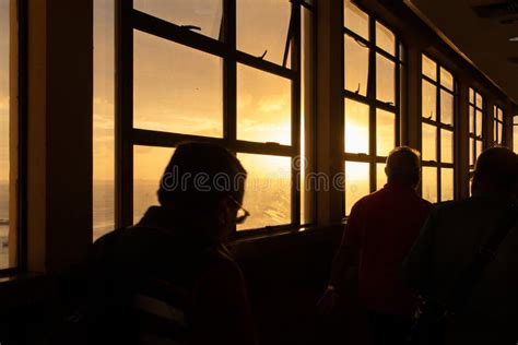 Silhouette Of People Is Seen Passing In The Corridor Of The Lacerda