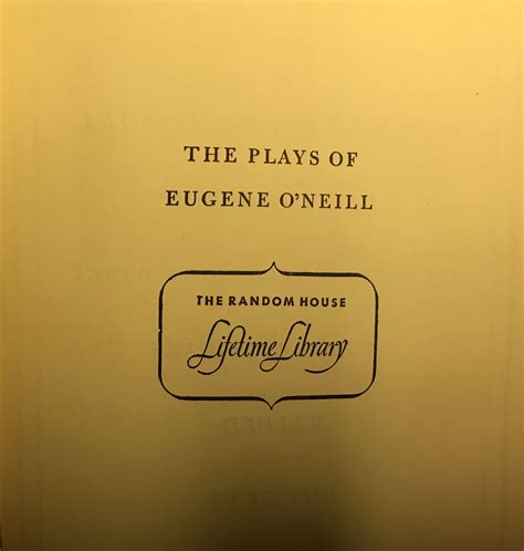 The Plays Of Eugene Oneill Three Volume Set By Eugene Oneill