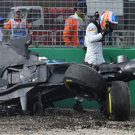 Fernando Alonso Suffers Horror Crash At Australian F1 Grand Prix 2016 News Scores Highlights