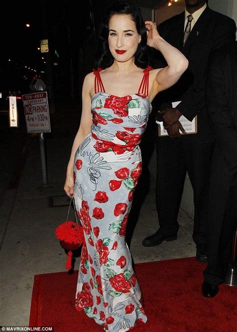 Dita Turns Designer Von Teese Shows Off Her Hourglass Figure In One Of Her Own Designs As She