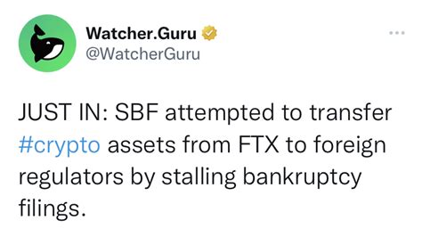 ICO Drops On Twitter SBF FTX Attempted To Transfer Crypto Assets