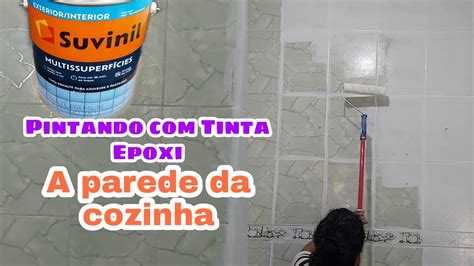 TRANSFORMAÇÃO NA COZINHA PARTE 2 PINTEI OS AZULEJOS TINTA EPOXI