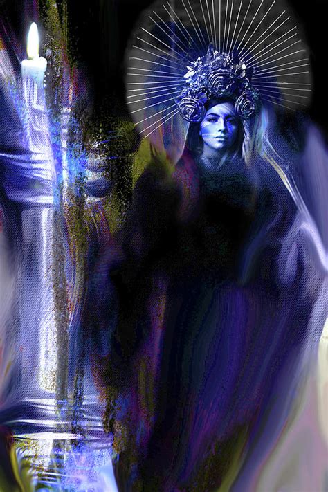 Our Lady Of Darkness Digital Art By Lisa Yount Pixels