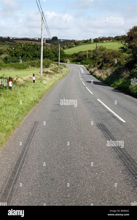 Skid Marks Road Hi Res Stock Photography And Images Alamy