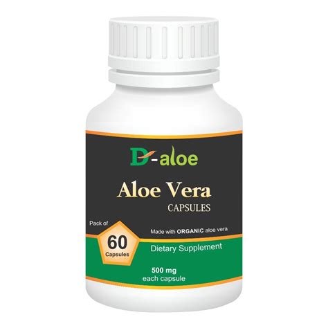 Aloe Vera Capsule 60 Capsules Packaging Type Bottle At Rs 240 Pack