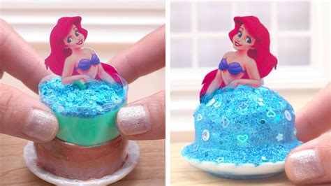 Pull Me Up Tiny Cake Beautiful Miniature Ariel Princess Cake