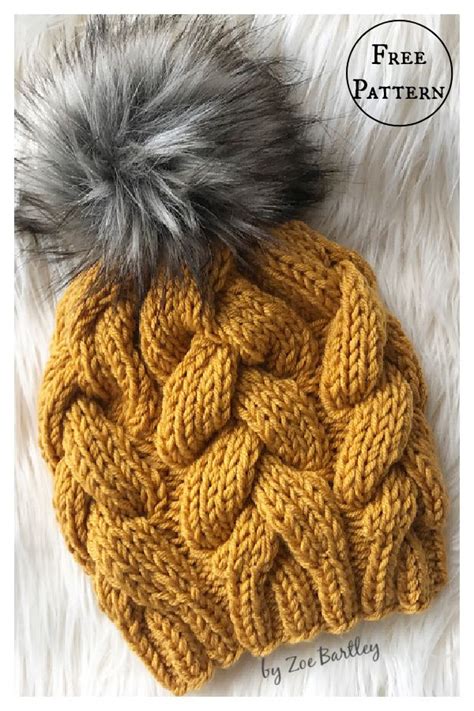 Chunky Braided Beanie Free Knitting Pattern Artofit