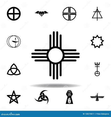 Religion Symbol Native American Sun Icon Element Of Religion Symbol