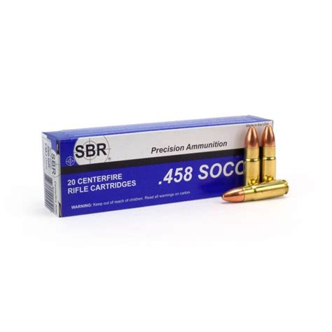 Sbr 458 Socom 350 Grain Fmj Tcj 458 Socom Ammo For Sale