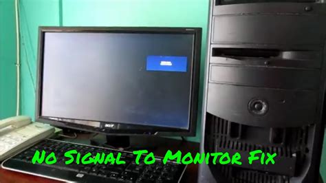 How To Fix No Signal To PC Monitor No Signal On Monitor Easy Fix