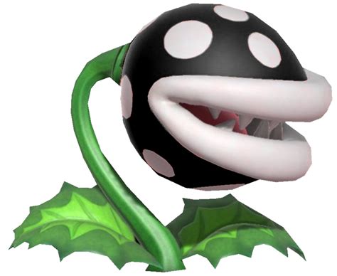 Inky Piranha Plant Looking Forward By Transparentjiggly64 On Deviantart