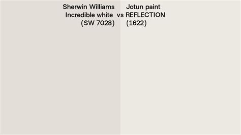 Sherwin Williams Incredible White Sw Vs Jotun Paint Reflection