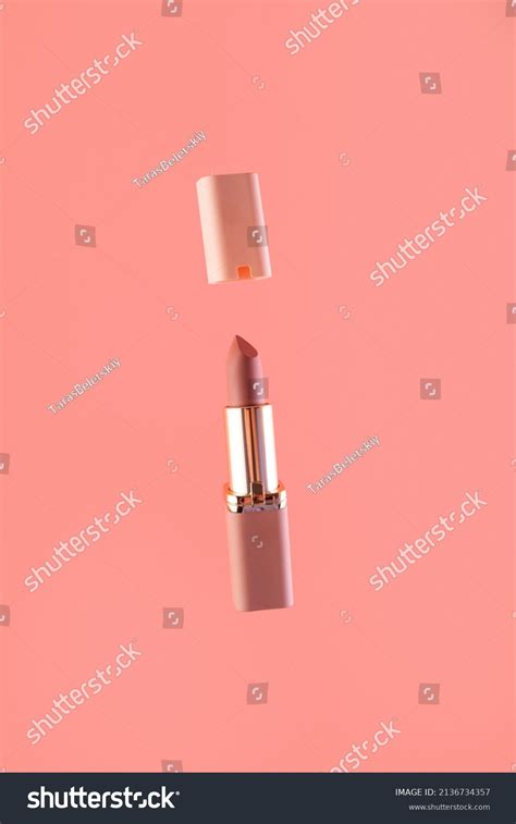 Levitation Nude Matte Lipstick Cap On Stock Photo 2136734357 Shutterstock