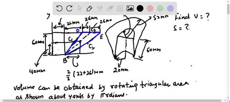 Determine The Volume And Total Surface Area Of The Bushing Shown