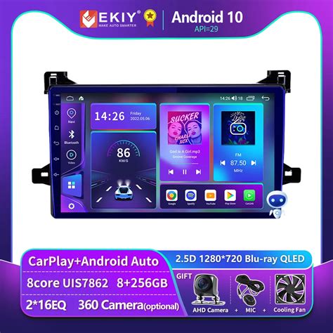 EKIY T900 Car Radio For Toyota Prius XW50 2015 2020 Multimedia Video