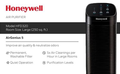 Honeywell Air Genius 5 Air Purifier With Permanent Washable Filter