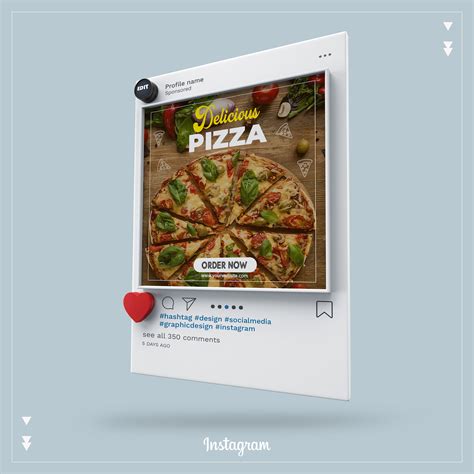 Pizza Social Media Post On Behance