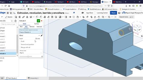 Extrusion Revolucion Barrido Y Envoltura Onshape Youtube