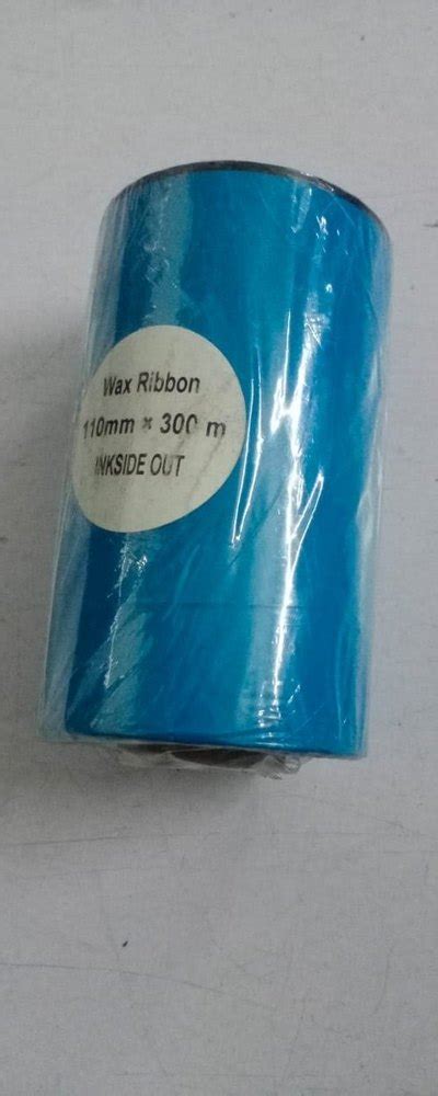 Black Wax Ribbon 110mm X 300mtr Packaging Type Roll Size 110x300m