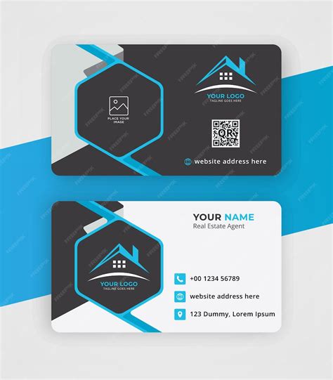 Premium Vector Modern Business Card Design Template