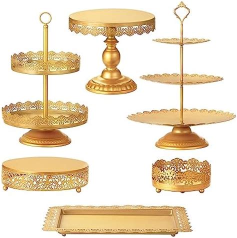 Amazon Pack Cake Stand Set Gold Cupcake Stands Tiered Cupcake