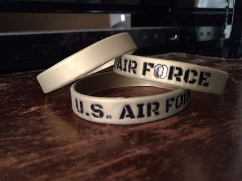 United States Air Force Silicone Bracelet Etsy