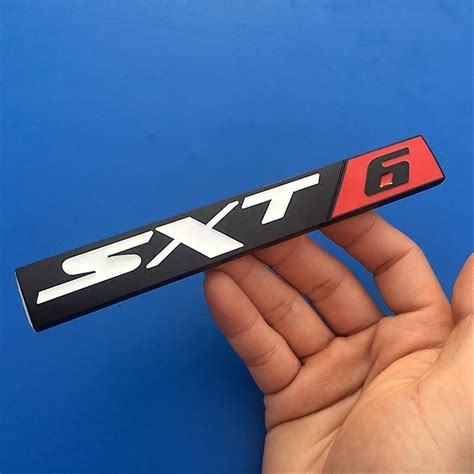 3d Metal Srt Sxt Logo Stiker Emblem Decal Chrome Lencana Mobil Styling