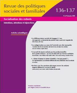 Revue Des Politiques Sociales Et Familiales Caisse Nationale Des