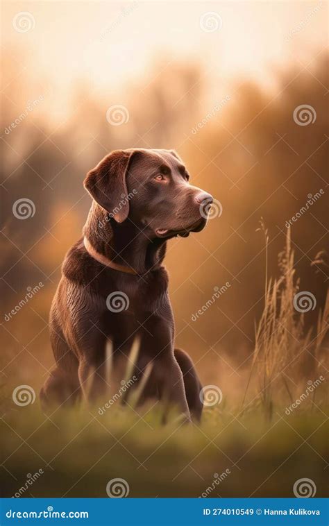 Chocolate Labrador Retriever Stock Illustration Illustration Of Labrador Purebred 274010549