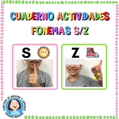 Cuaderno Actividades Fonemas S Z Maestros de Audición y Lenguaje